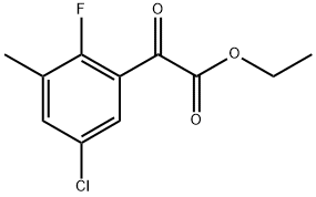 ethyl 2-(5-chloro-2-fluoro-3-methylphenyl)-2-oxoacetate Struktur
