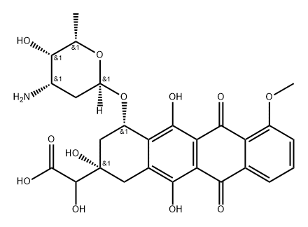 阿霉素杂质26, 189289-22-3, 结构式