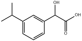 α-Hydroxy-3-(1-methylethyl)benzeneacetic acid 结构式