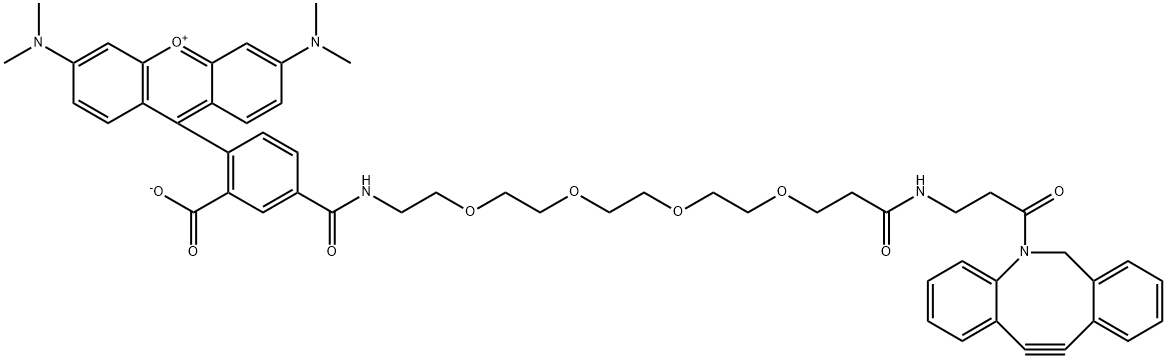 TAMRA-PEG4-DBCO Struktur