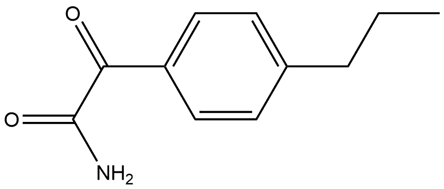 α-Oxo-4-propylbenzeneacetamide Struktur