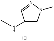 N,1-二甲基-1H-吡唑-4-胺二盐酸盐 结构式