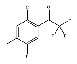 1-(2-CHLORO-5-FLUORO-4-METHYLPHENYL)-2,2,2-TRIFLUOROETHAN, 1897607-94-1, 结构式
