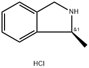 (1S)-1-METHYL-2,3-DIHYDRO-1H-ISOINDOLE HYDROCHLORIDE 结构式