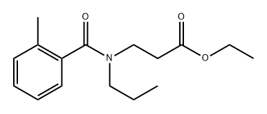β-Alanine, N-(2-methylbenzoyl)-N-propyl-, ethyl ester Structure