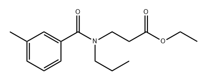 3-(3-甲基-正丙基苯甲酰胺基)丙酸乙酯, 1901944-93-1, 结构式