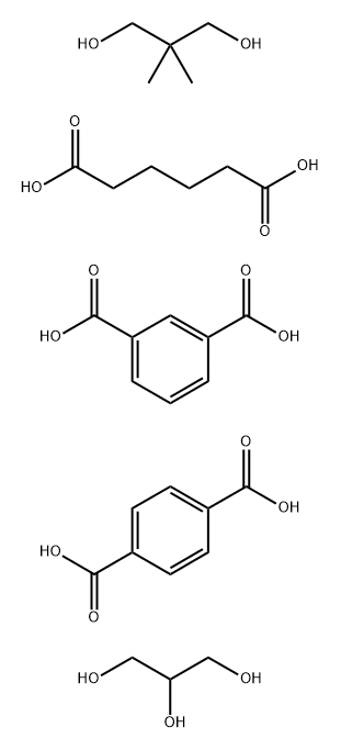 1,3-Benzenedicarboxylic acid, polymer with 1,4-benzenedicarboxylic acid, 2,2-dimethyl-1,3-propanediol, hexanedioic acid and 1,2,3-propanetriol Structure