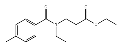 β-Alanine, N-ethyl-N-(4-methylbenzoyl)-, ethyl ester Structure