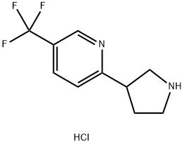 2-(吡咯烷-3-基)-5-(三氟甲基)吡啶二盐酸盐,1909318-71-3,结构式