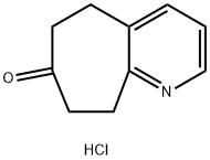 5H,6H,7H,8H,9H-cyclohepta[b]pyridin-7-one hydrochloride 结构式