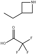 3-乙基氮杂环丁烷 三氟乙酸盐 结构式