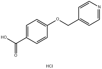 4-(pyridin-4-ylmethoxy)benzoic acid hydrochloride 结构式
