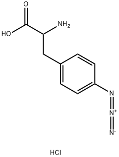 4-叠氮基-D/L-苯丙氨酸盐酸盐, 1910803-69-8, 结构式