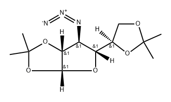 3-Azido-3-deoxy-1,2:5,6-bis-O-(1-methylethylidene)-alpha-D-galactofuranose Structure