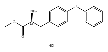 L-Tyrosine, O-phenyl-, methyl ester, hydrochloride (1:1) Structure