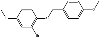 2-Bromo-4-methoxy-1-[(4-methoxyphenyl)methoxy]benzene Structure