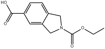 2-(ethoxycarbonyl)isoindoline-5-carboxylicacid Structure