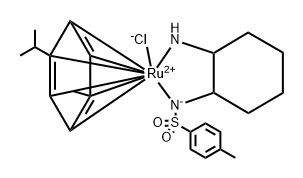 TsDACH RuCl(p-cyMene) Structure