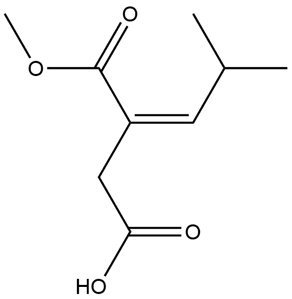(Z)-3-(methoxycarbonyl)-5-methylhex-3-enoic acid,1924693-88-8,结构式
