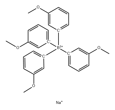 Borate(1-), tetrakis(3-Methoxyphenyl)-, sodiuM(9CI) Struktur