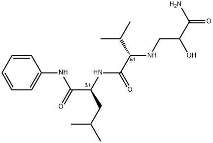 N-[(RS)-2-CARBAMOYL-2-HYDROXY-ETHYL]-VAL-LEU-ANILIDE Structure