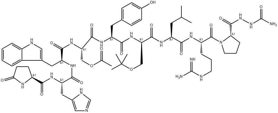(Ser(Ac)4,D-Ser(tBu)6,Azagly10)-LHRH Struktur