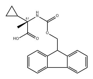 Fmoc-Ala(alpha-cyclopropyl)-OH Struktur
