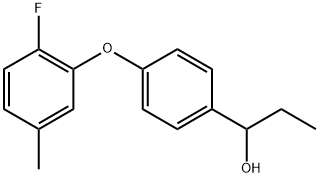 α-Ethyl-4-(2-fluoro-5-methylphenoxy)benzenemethanol Structure