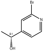 4-Pyridinemethanol, 2-bromo-α-methyl-, (αR)- Structure