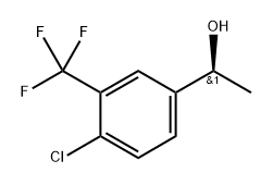 Benzenemethanol, 4-chloro-α-methyl-3-(trifluoromethyl)-, (αS)- Structure