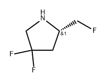(S)-4,4-difluoro-2-(fluoromethyl)pyrrolidine 结构式