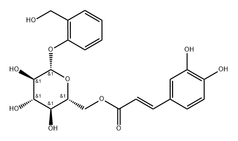6'-O-反式咖啡酰大蒜素 结构式