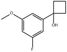 1-(3-fluoro-5-methoxyphenyl)cyclobutanol Struktur