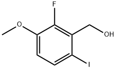 (2-氟-6-碘-3-甲氧基苯基)甲醇 结构式