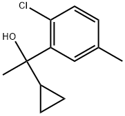 2-Chloro-α-cyclopropyl-α,5-dimethylbenzenemethanol 结构式