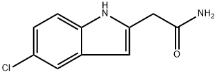 2-(5-氯-1H-吲哚-2-基)乙酰胺 结构式