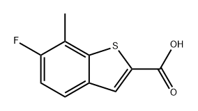6-氟-7-甲基苯并[B]噻吩-2-羧酸, 1935502-21-8, 结构式
