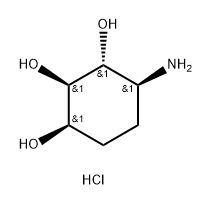 (1R,2R,3R,4S)-4-aminocyclohexane-1,2,3-triol hydrochloride 结构式