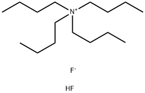hydron:tetrabutylazanium:difluoride Struktur