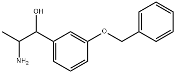 Metaraminol Related Compound B (25 mg) (2-Amino-1-[3-(benzyloxy)phenyl]propan-1-ol) Structure