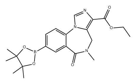 频哪醇硼酸酯马西尼 结构式