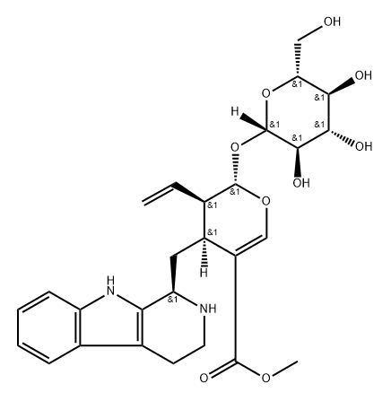(4S)-4β-[[(1R)-1,2,3,4-Tetrahydro-β-carboline-1β-yl]methyl]-5β-ethenyl-6α-(β-D-glucopyranosyloxy)-5,6-dihydro-4H-pyran-3-carboxylic acid methyl ester|