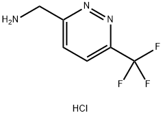 6-(TRIFLUOROMETHYL)-3-PYRIDAZINEMETHANAMINE HYDROCHLORIDE, 1948237-23-7, 结构式