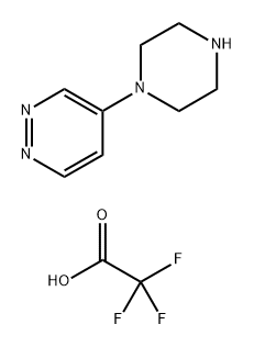 Pyridazine, 4-(1-piperazinyl)-, 2,2,2-trifluoroacetate (1:1) Struktur