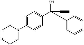 1-(4-吗啉基苯基)-1-苯基丙-2-炔-1-醇 结构式