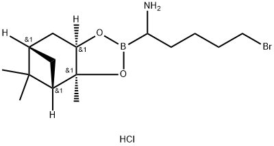 (R)-Boro(5-Bromo)Bug-(+)-Pinanediol-hydrochloride Structure