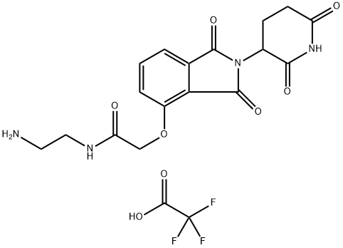 Thalidomide-O-amido-C2-NH2 结构式