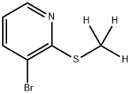3-Bromo-2-((methyl-d3)thio)pyridine 结构式