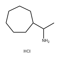 1-Cycloheptylethan-1-amine hydrochloride Struktur