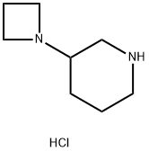 3-(azetidin-1-yl)piperidine hydrochloride 结构式